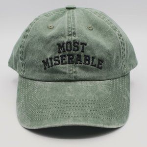 Miserable Hat - Washed Forest Green Color